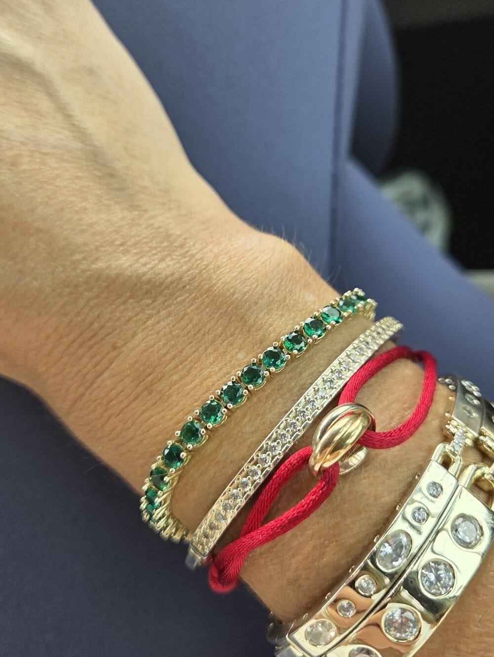Melinda Maria | Grand Heiress Tennis Bracelet 4mm (gold)
